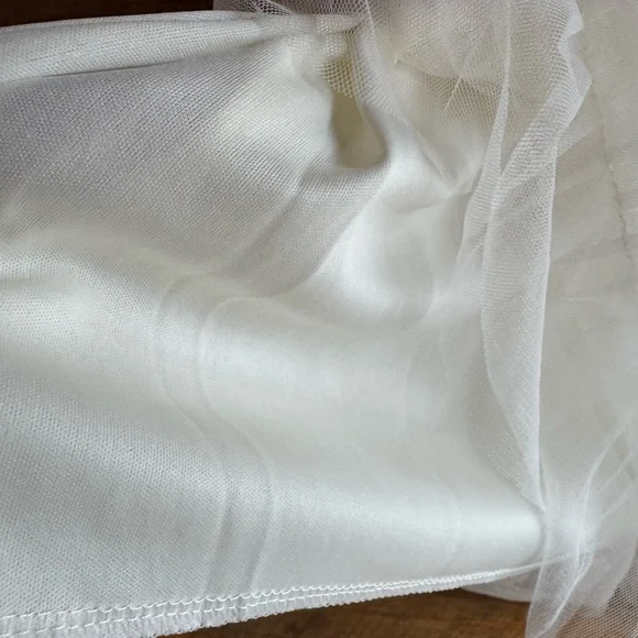 Sunlit Serenity Crochet Ruffle POL Dress (Natural) - Picture 5 of 7